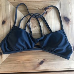 Hollister Black Strappy Swim Bikini Top